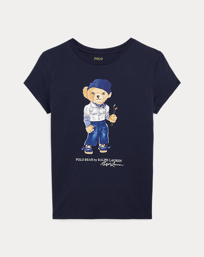 T-shirt de malha com Polo Bear RAPARIGA DOS 7 AOS 14 ANOS 1