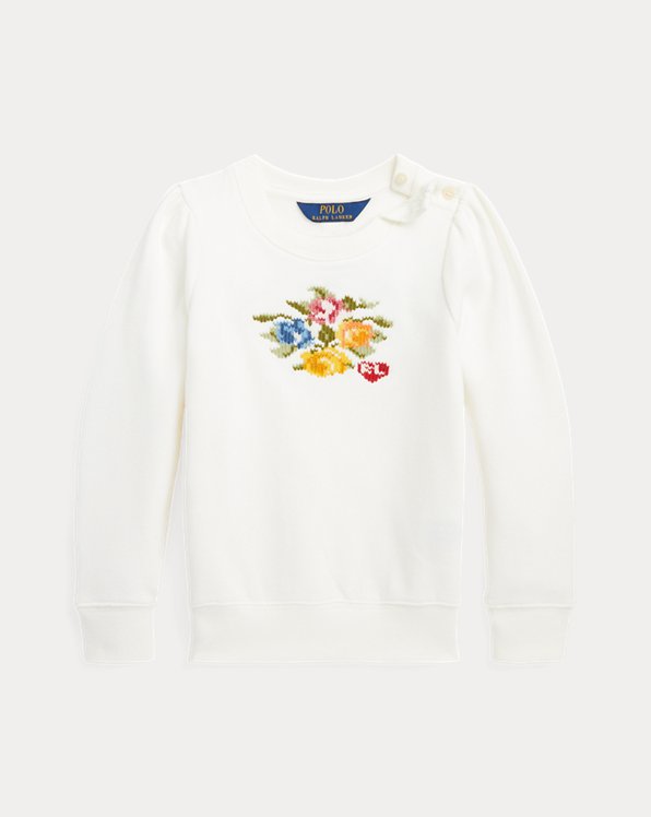 Floral Fleece Sweatshirt
