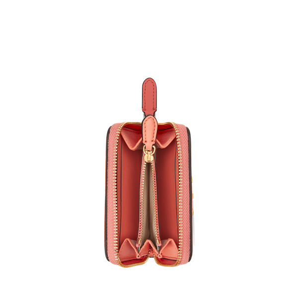 Floral Monogram Jacquard Zip Wallet for Women | Ralph Lauren® GE