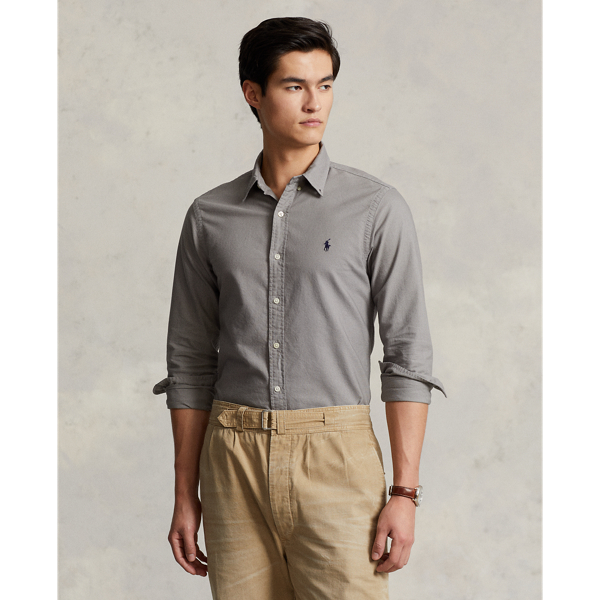 Slim Fit Garment-Dyed Oxford Shirt