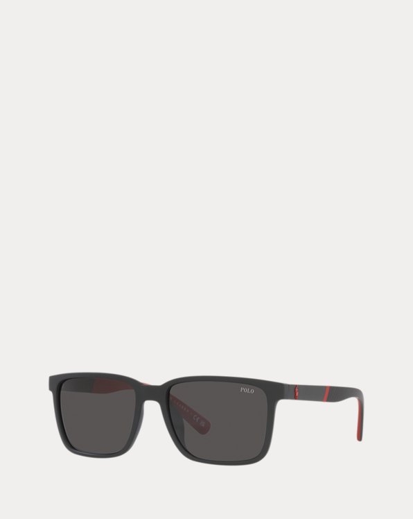 Colour-Blocked Fluted Sunglasses