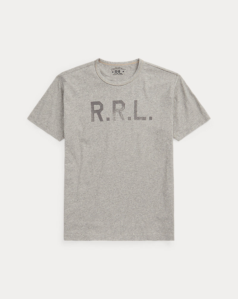 Jersey T-shirt met ronde hals en logo RRL 1