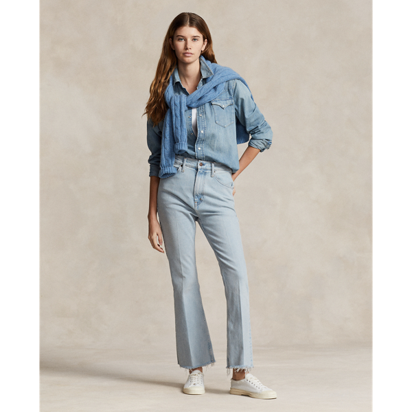 Sharona cropped flare jeans