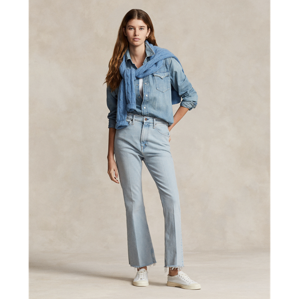 Sharona Flare Crop Jean