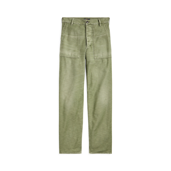 Cotton Sateen Utility Trouser