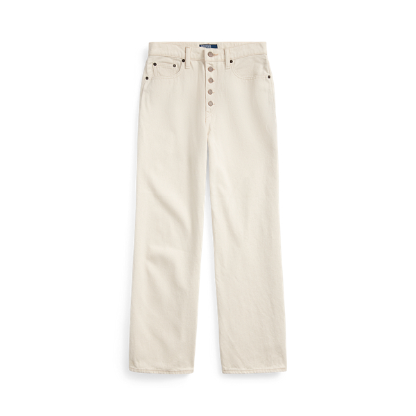Wide-Leg Cropped Jean