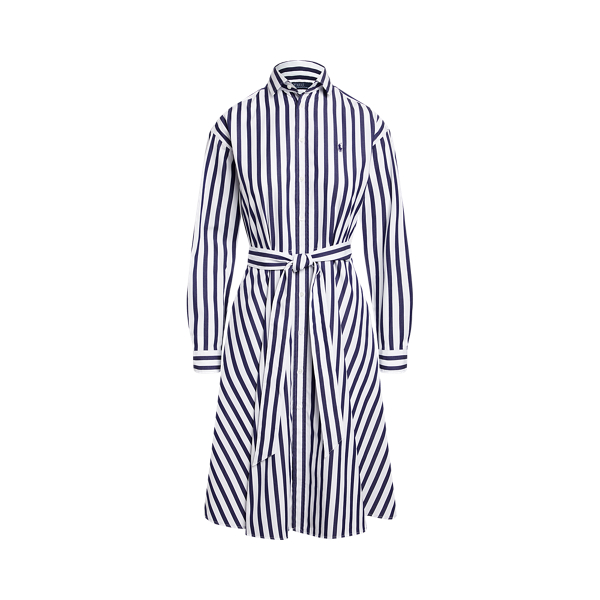 Belted Striped Cotton Shirtdress | Ralph Lauren® Australia