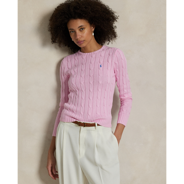 Cable-Knit Cotton Crewneck Jumper