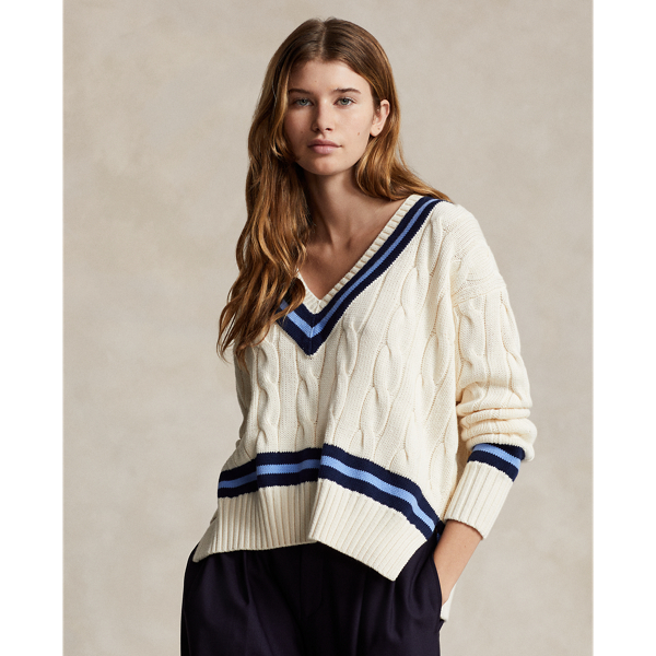 Cable-Knit Cotton Cricket Sweater Polo Ralph Lauren 1