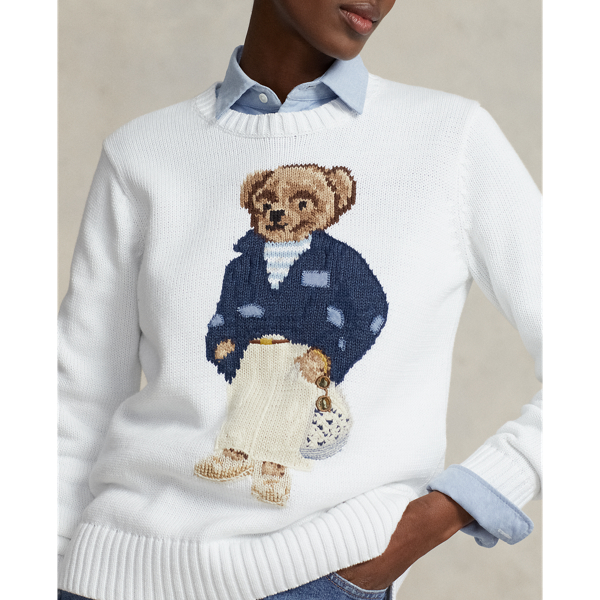 Lauren Ralph Lauren Intarsia-Knit Cotton Sweater - Macy's