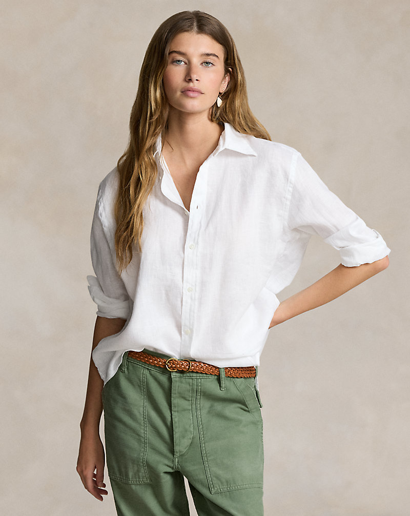Oversize Fit Linen Shirt Polo Ralph Lauren 1