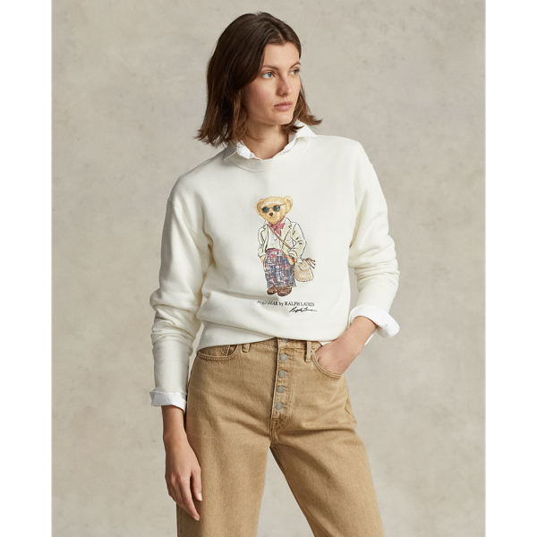 Womens polo crew neck sweatshirt outlet