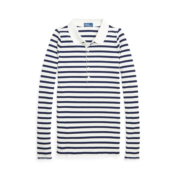 striped polo long sleeve