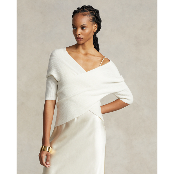 Tunique Viscose Blanche Sans Manches SPORTMAX - Taille S (36/38) - Croisé Devant - Occasion Très Bon état