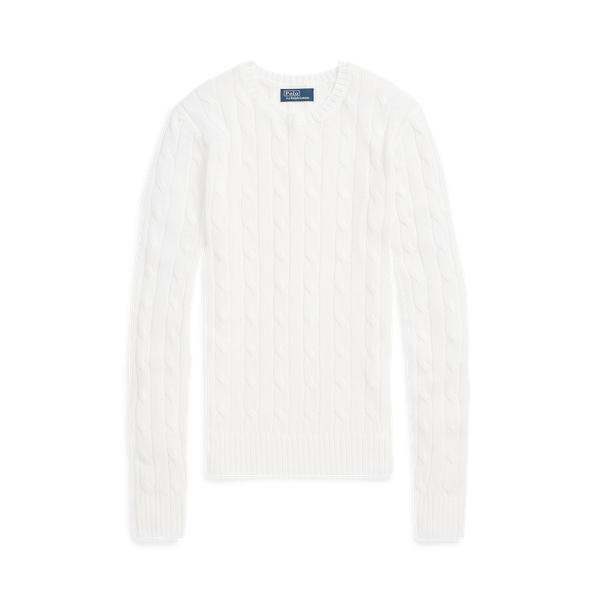 Polo Ralph Lauren Cable-Knit Cotton-Blend Crewneck Sweater