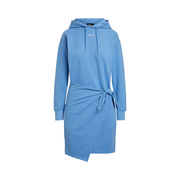 Fleece Wrap Hoodie Dress