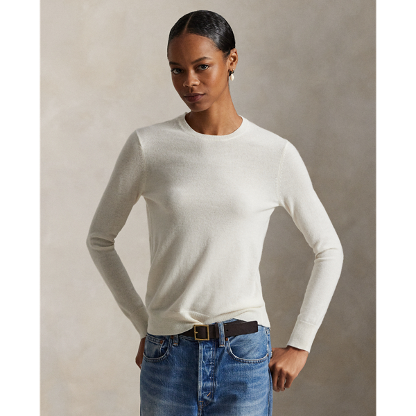 Women's Cream Polo Ralph Lauren Sweaters