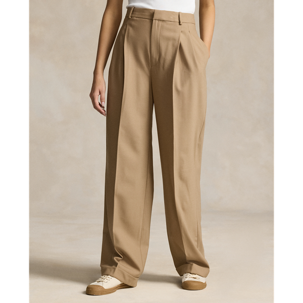 Wool-Blend Wide-Leg Pant