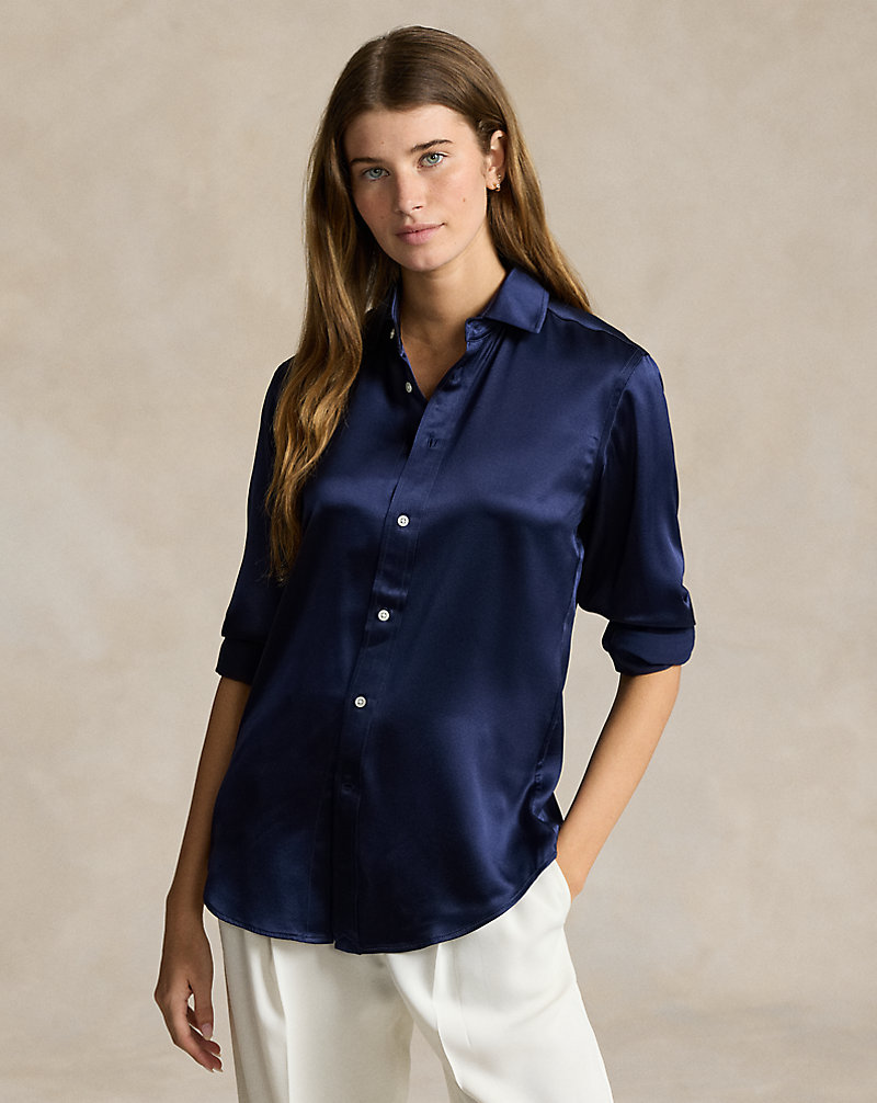 Classic Fit Silk Shirt Polo Ralph Lauren 1