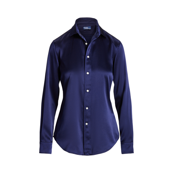 Classic Fit Silk Shirt for Women Ralph Lauren UK