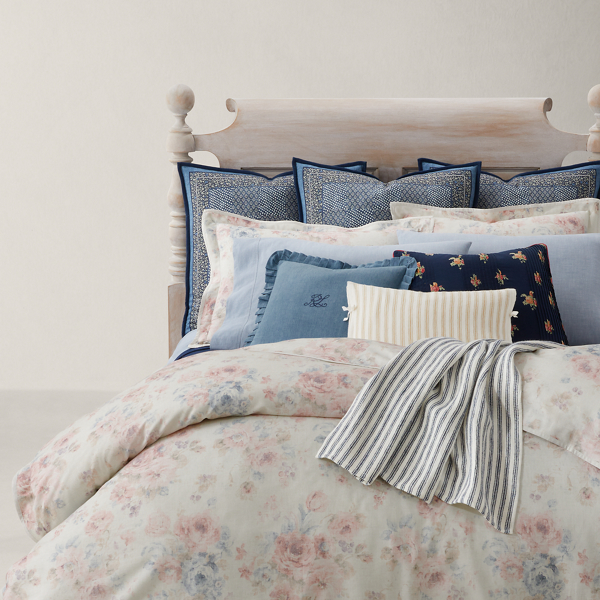 Blue and White Pillow - The French Linden