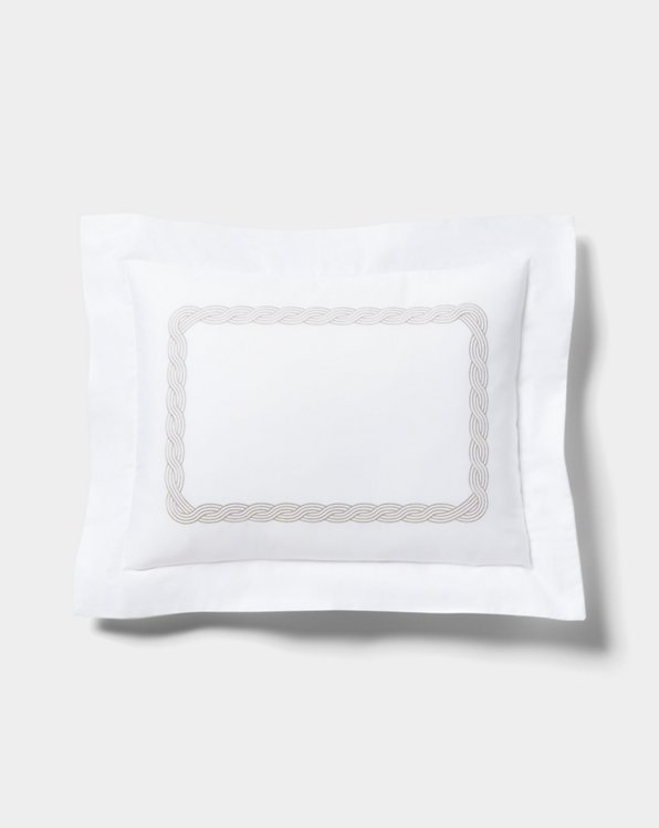 Spencer Cable Embroidery Throw Pillow