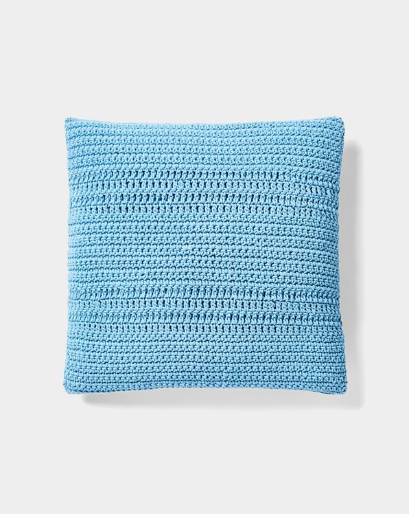 Cotton Crochet Throw Pillow