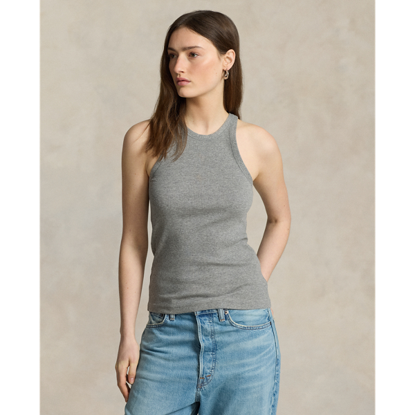 Ribbed Cotton Tank Top