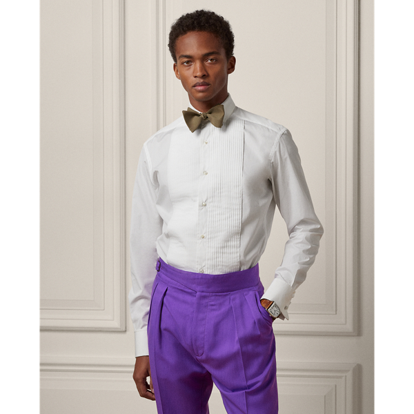 French Cuff Tuxedo Shirt Purple Label 1