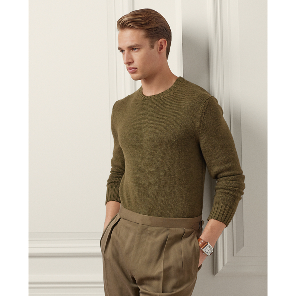 Purple Label Silk-Linen Crewneck Jumper 1