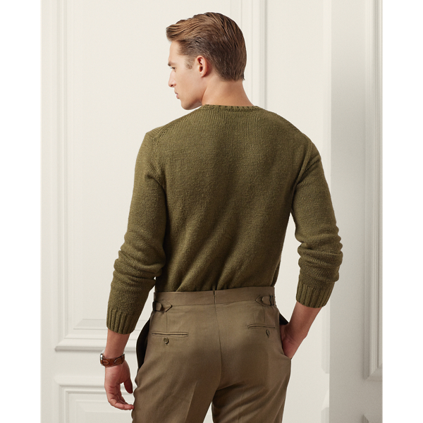 Purple Label Silk-Linen Crewneck Jumper 4