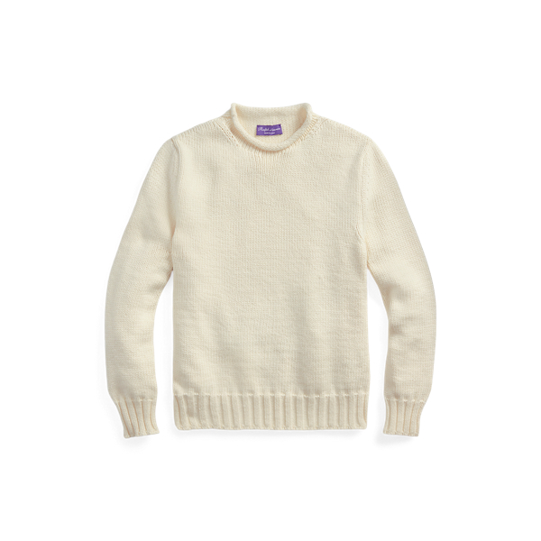 Cotton-Blend Roll Neck Jumper