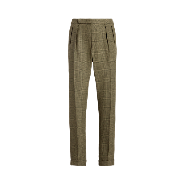 Gregory Glen Plaid Linen Suit Trouser