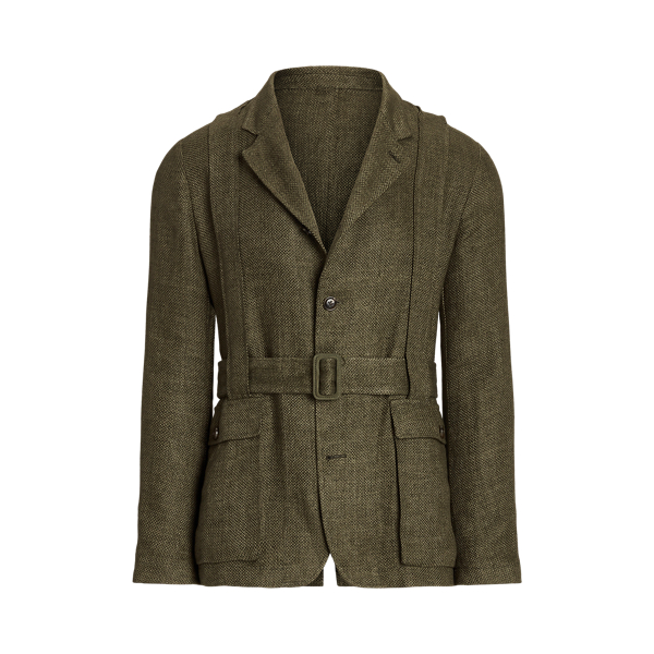 Linen Belted Suit Jacket