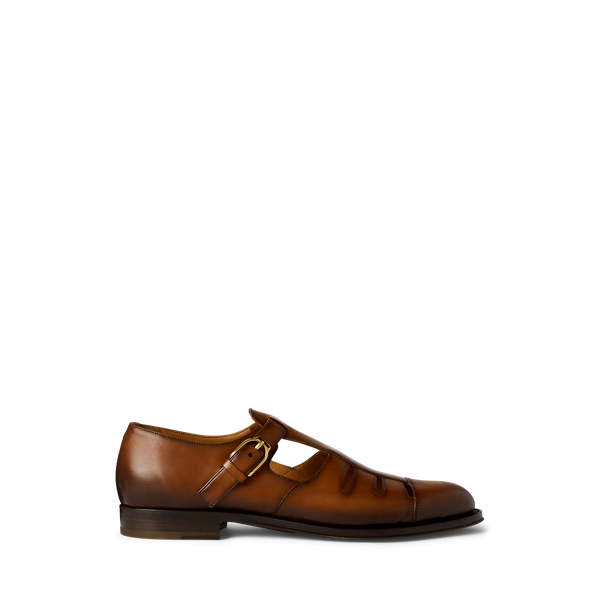 Burnished Calfskin Fisherman Sandal