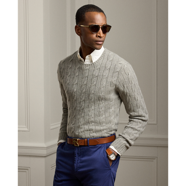 Grey ralph lauren jumper mens store