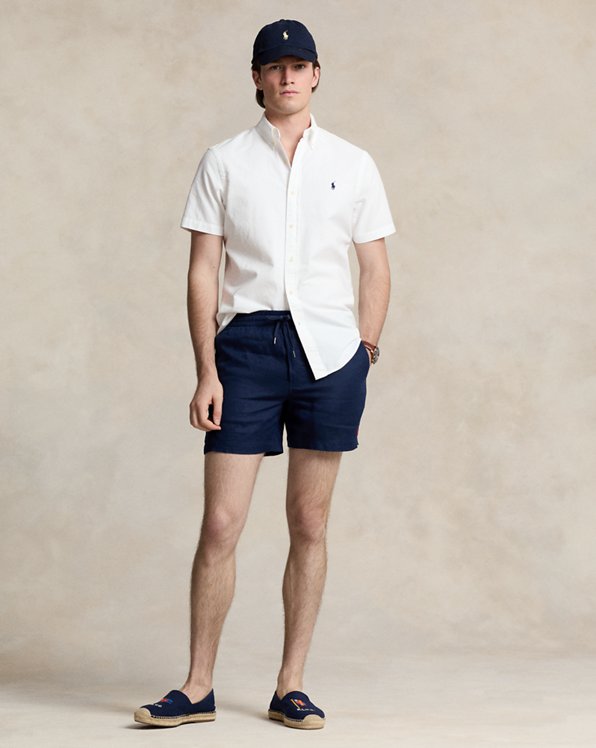 Pantalón corto prepster Polo de lino