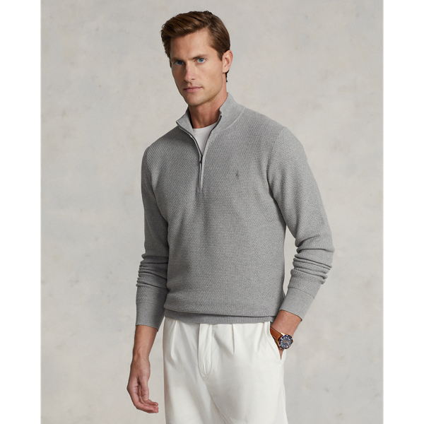 Performance Quarter-Zip Sweatshirt for Men | Ralph Lauren® UK