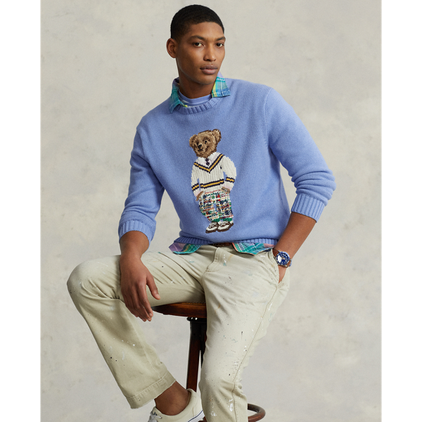 Camisola de malha em algodão Polo Bear
