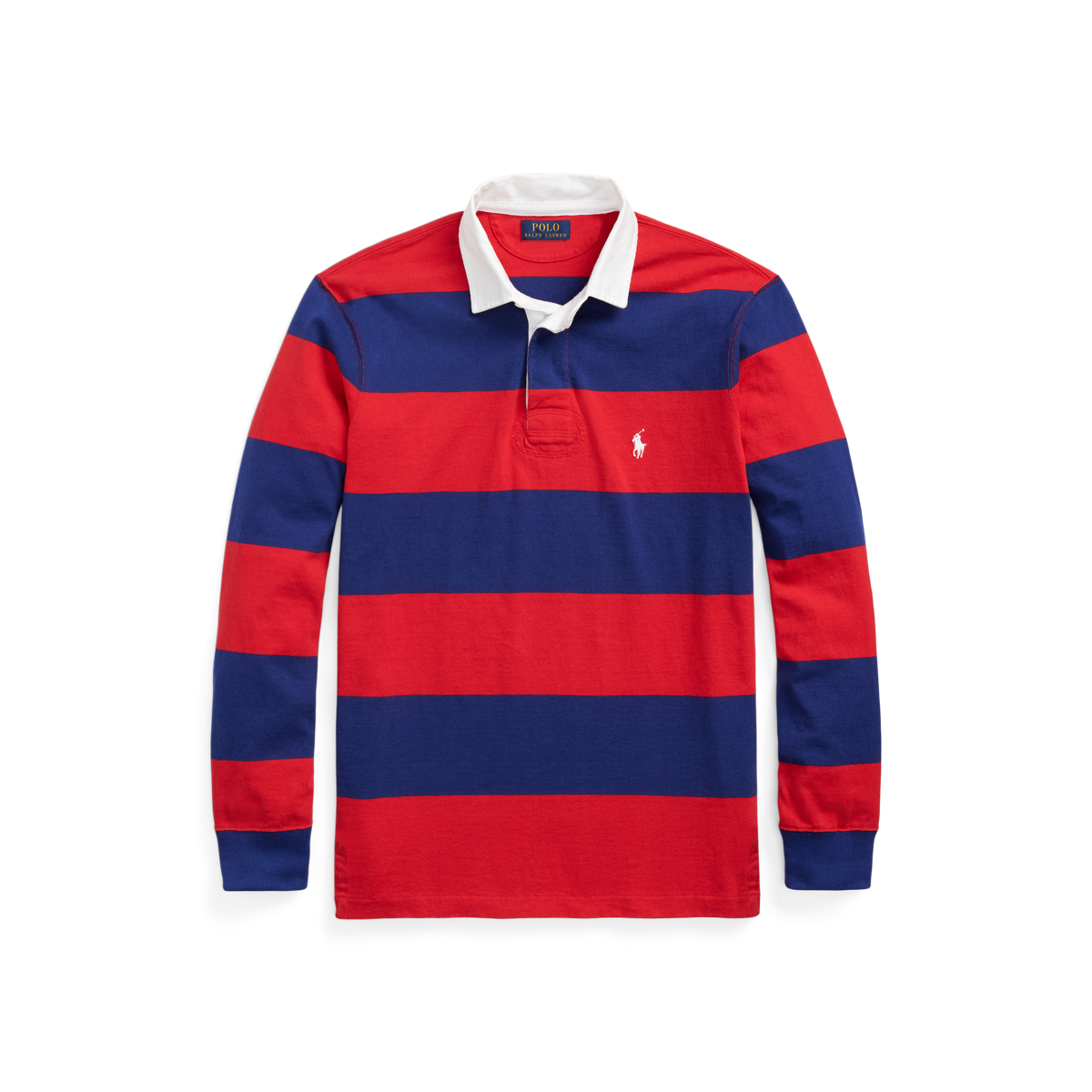 POLO RALPH LAUREN Men's Classic Fit Long Sleeve Striped Rugby Polo