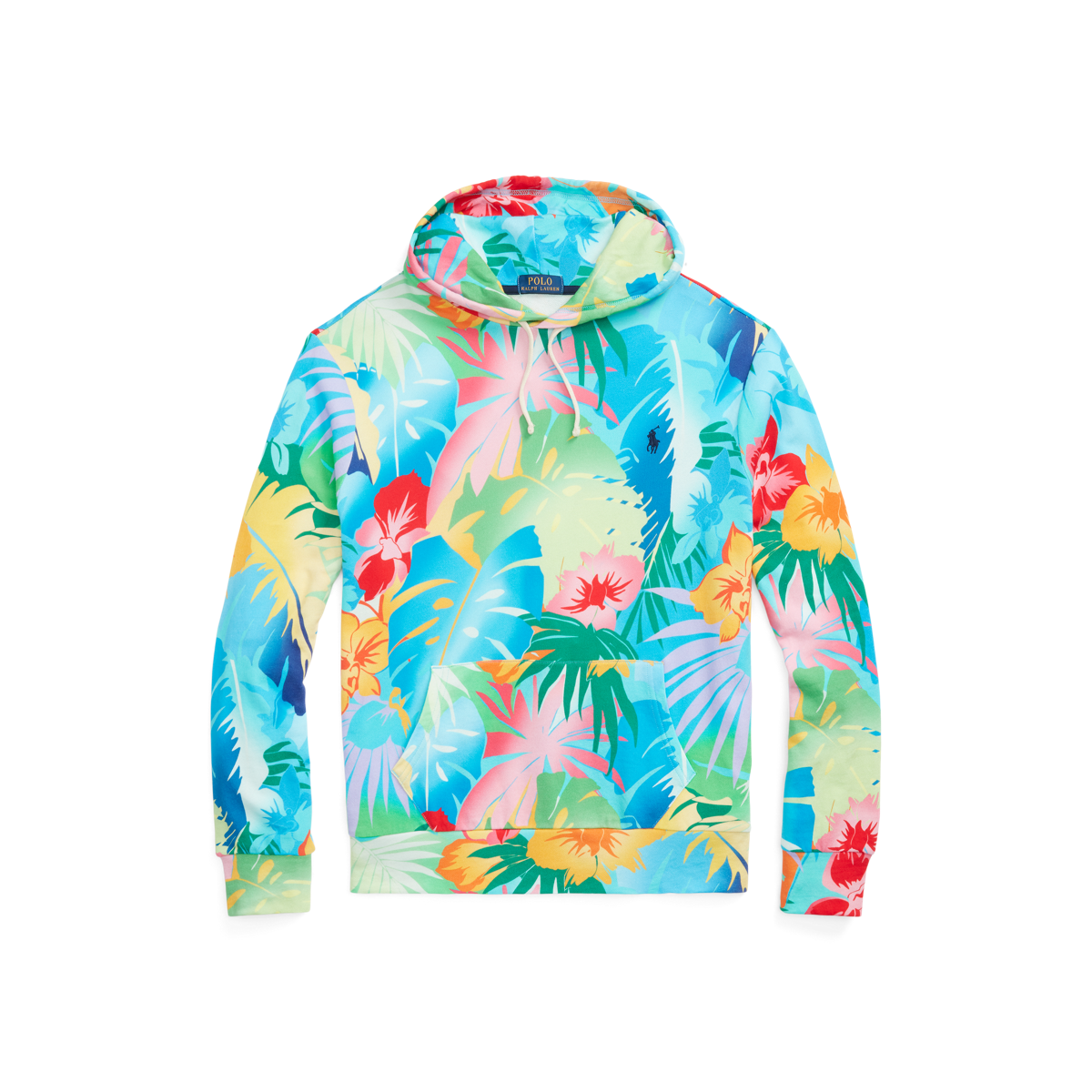 Polo Ralph Lauren Montauk Floral-print Spa Terry Hoodie in Blue