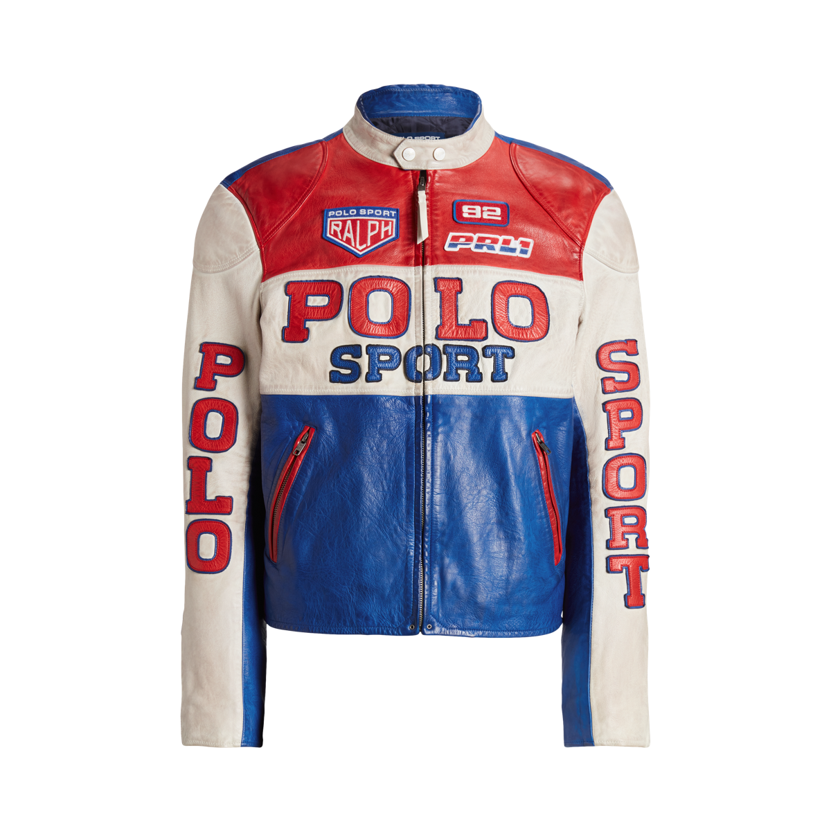 Polo Sport Leather Café Racer Jacket