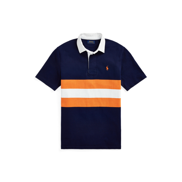 Classic Fit Striped Jersey Rugby Shirt