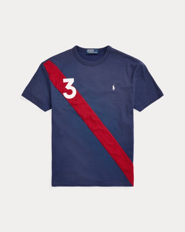Classic Fit Banner-Stripe Jersey T-Shirt