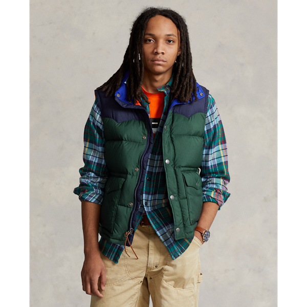 Western down hot sale vest