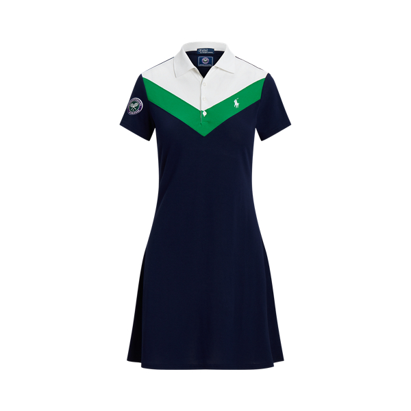 Wimbledon Chevron Pique Polo Dress