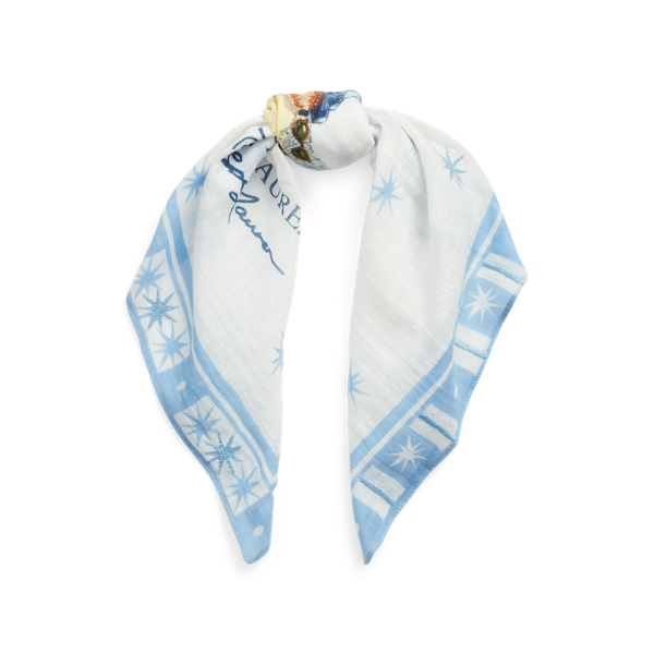 Polo Bear Cotton Scarf