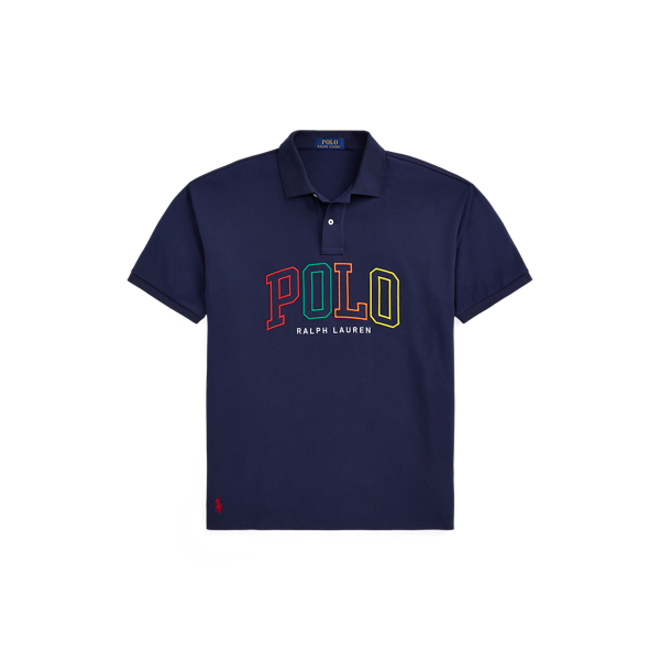 Big Fit Logo Mesh Polo Shirt