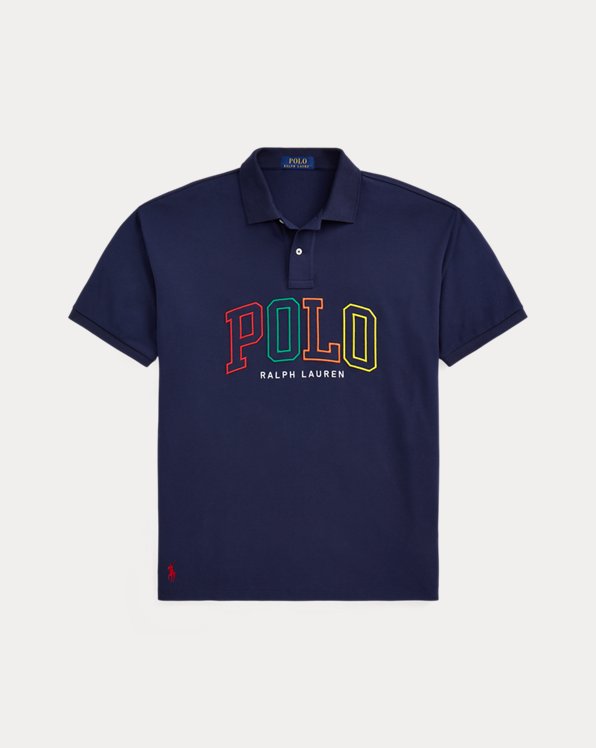 Big Fit Logo Mesh Polo Shirt