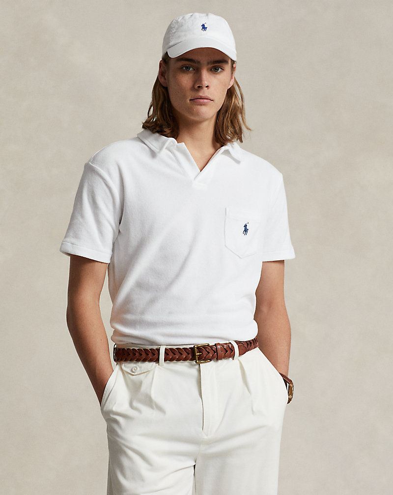 Camisa Polo em terry Custom Slim Fit Polo Ralph Lauren 1